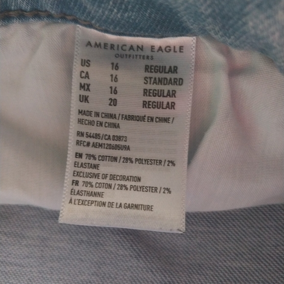 Ladies American Eagle jeans 16 reg - Picture 5 of 8